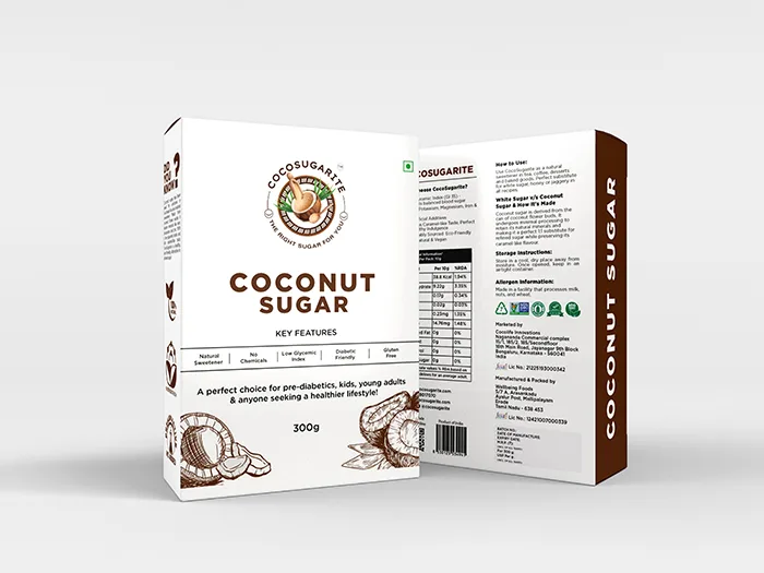 pack of cocosugarite coconut sugar